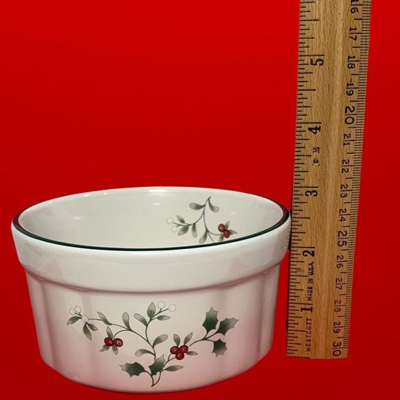 Pfaltzgraff Winterberry Dip Mix Bowl Ramekin Set with Spreader NEW - Picture 9 of 12